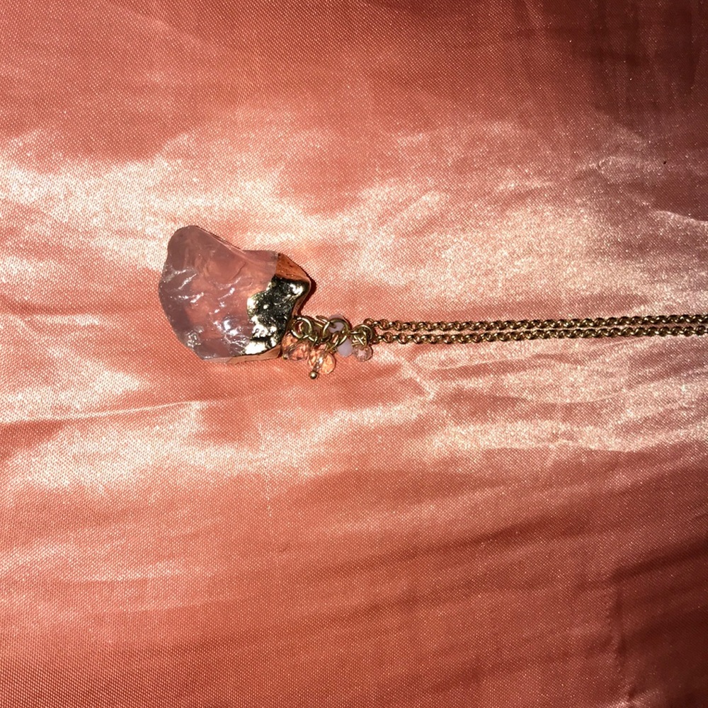 Rose gold crystallize necklace
